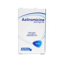 AZITROMICINA 200mg/5ml  polvo para reconstituir a suspensión oral x 15 ml
