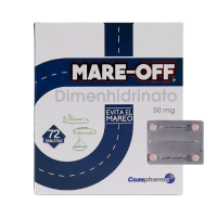 MARE OFF dimenhidrinato 50mg caja x 72 tabletas