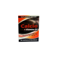 CALCIO +VITAMINA D3 SUPLEMENTO CAJA X 30 CAPSULAS