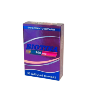 BIOTINA 900 MCG CAJA X 30 CAPSULAS BLANDAS