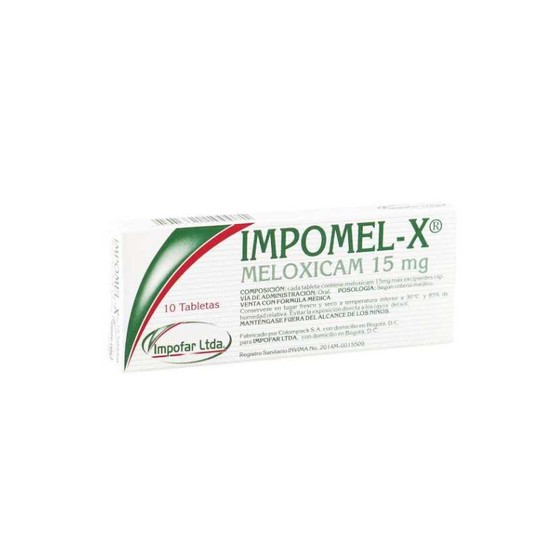 IMPOMEL MELOXICAM 15 MG CAJA X 10 TABLETAS