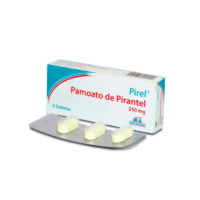 PAMOATO DE PIRANTEL 250 MG CAJA X 6 TABLETAS